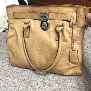 Tan Hamilton Michael Kors tote